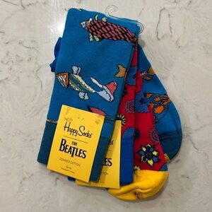 Happy Socks The Beatles collection. 2 pairs new with tags. Size 10-13.